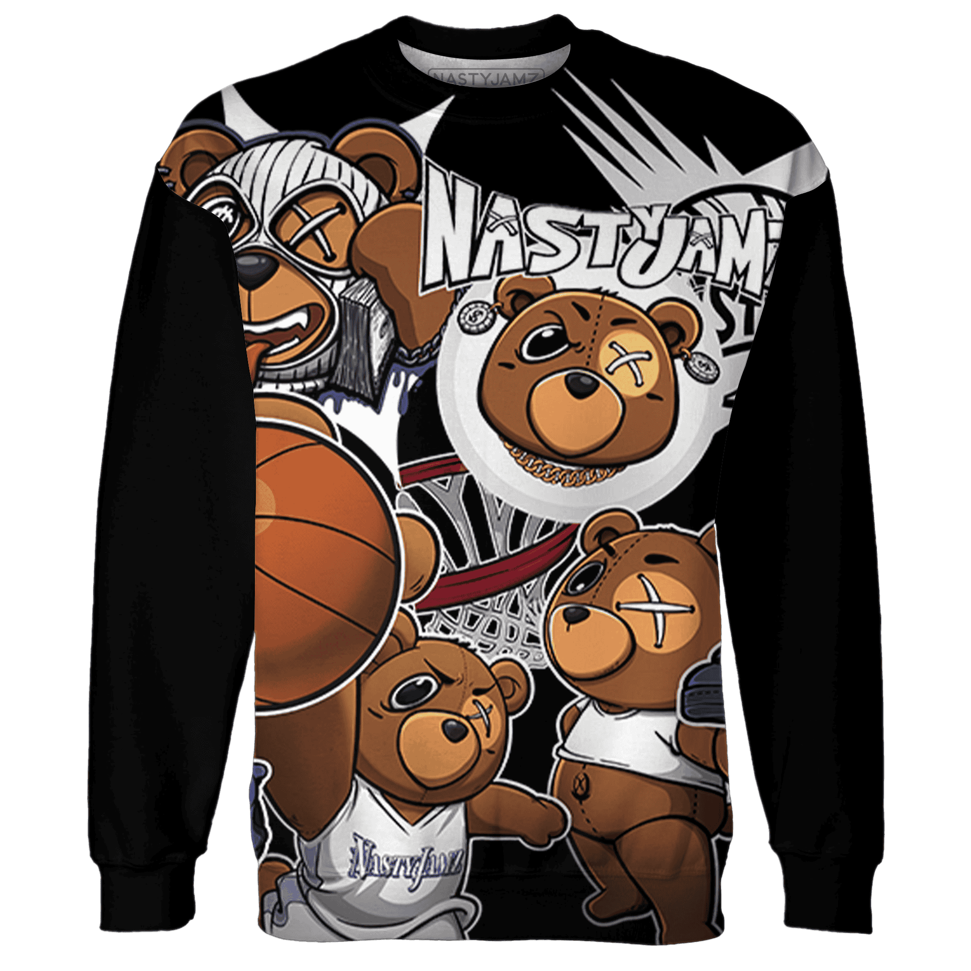 Midnight Navy 5s Sweatshirt Match BER Wallpapers 3D All-Over Print - NastyJamz
