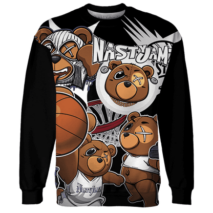 Midnight Navy 5s Sweatshirt Match BER Wallpapers 3D All-Over Print - NastyJamz