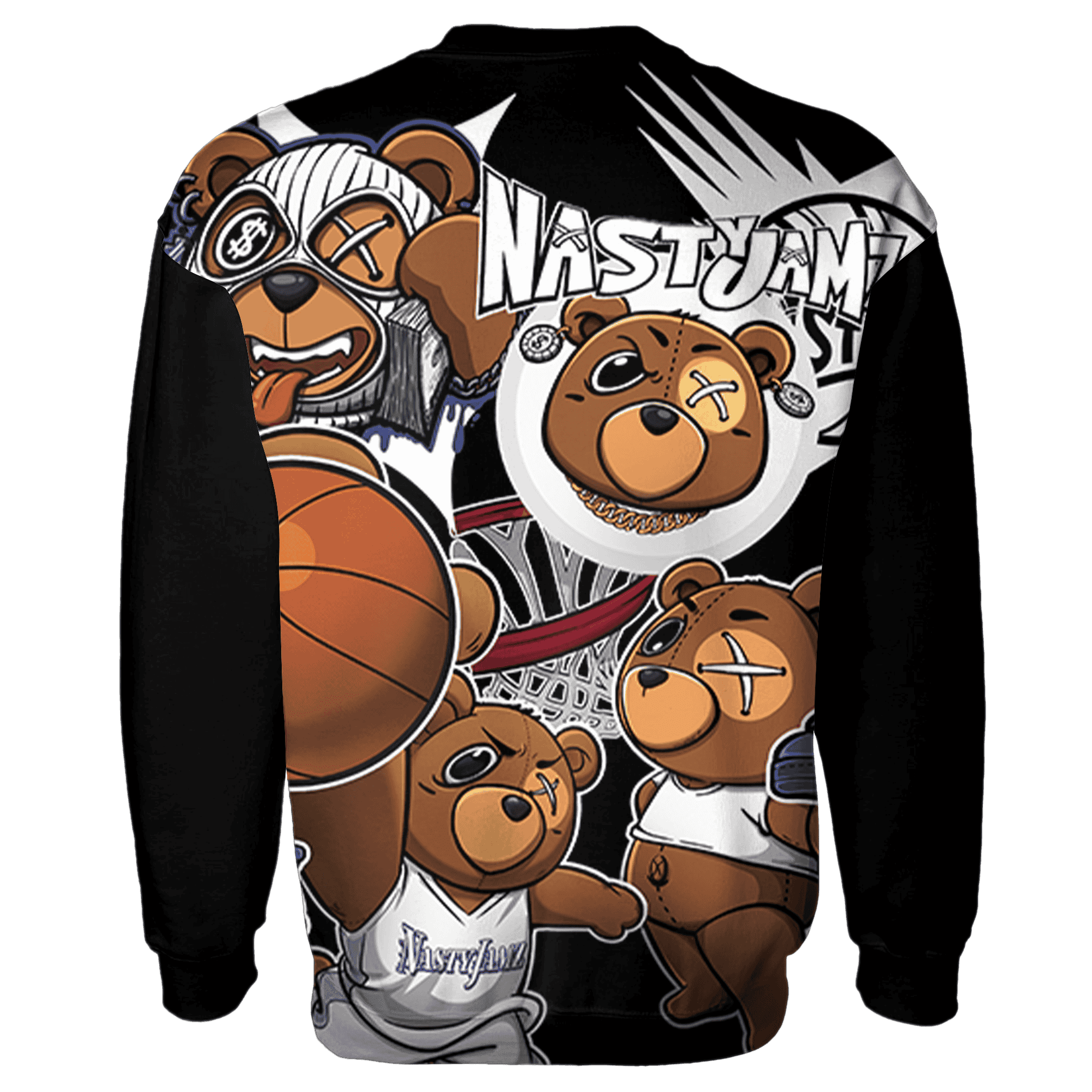 Midnight Navy 5s Sweatshirt Match BER Wallpapers 3D All-Over Print - NastyJamz