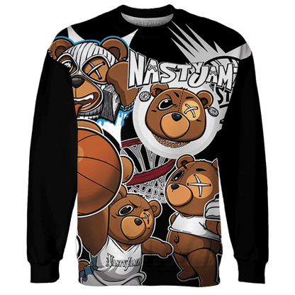 Powder Blue 9s Sweatshirt Match BER Wallpapers 3D All-Over Print - NastyJamz