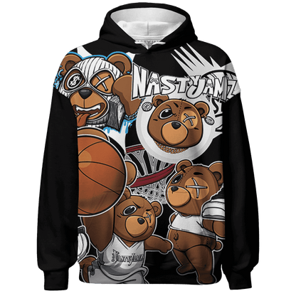 Powder Blue 9s Hoodie Match BER Wallpapers 3D All-Over Print - NastyJamz