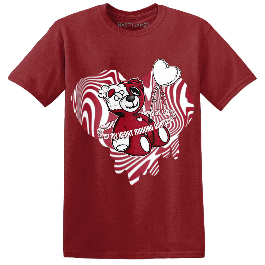 Retro Red Taxi 12s T Shirt Match BER Winter - NastyJamz