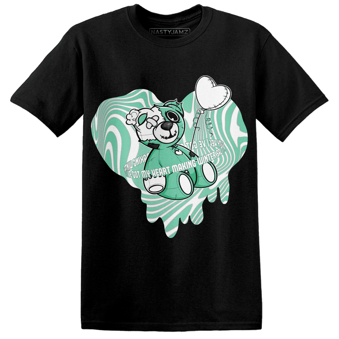 High OG Green Glow 1s T Shirt Match BER Winter - NastyJamz