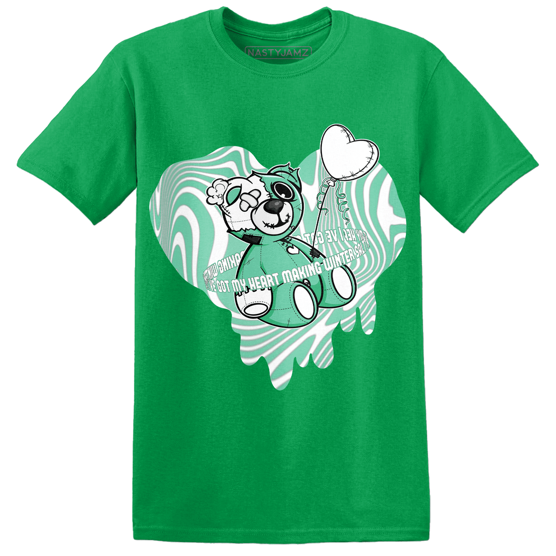 High OG Green Glow 1s T Shirt Match BER Winter - NastyJamz