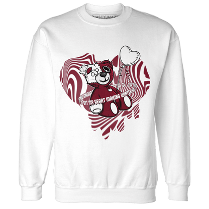 High White Team Red 1s Sweatshirt Match BER Winter - NastyJamz