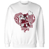 High White Team Red 1s Sweatshirt Match BER Winter - NastyJamz