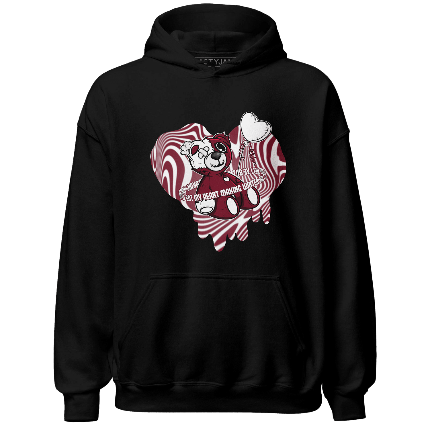 High White Team Red 1s Hoodie Match BER Winter - NastyJamz