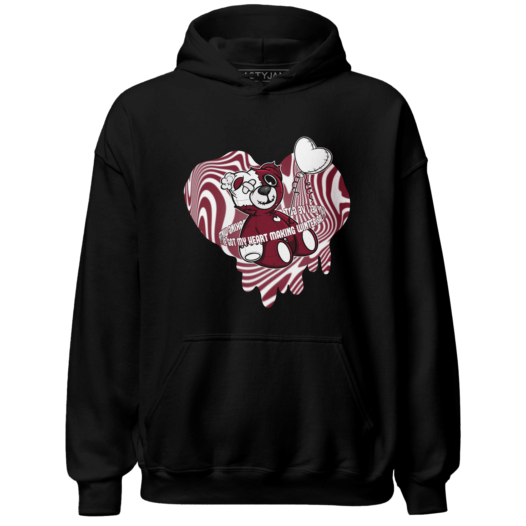 High White Team Red 1s Hoodie Match BER Winter - NastyJamz