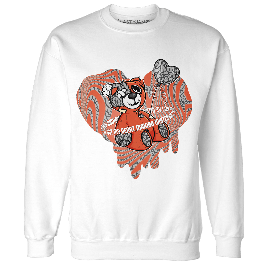 Georgia Peach 3s Sweatshirt Match BER Winter - NastyJamz
