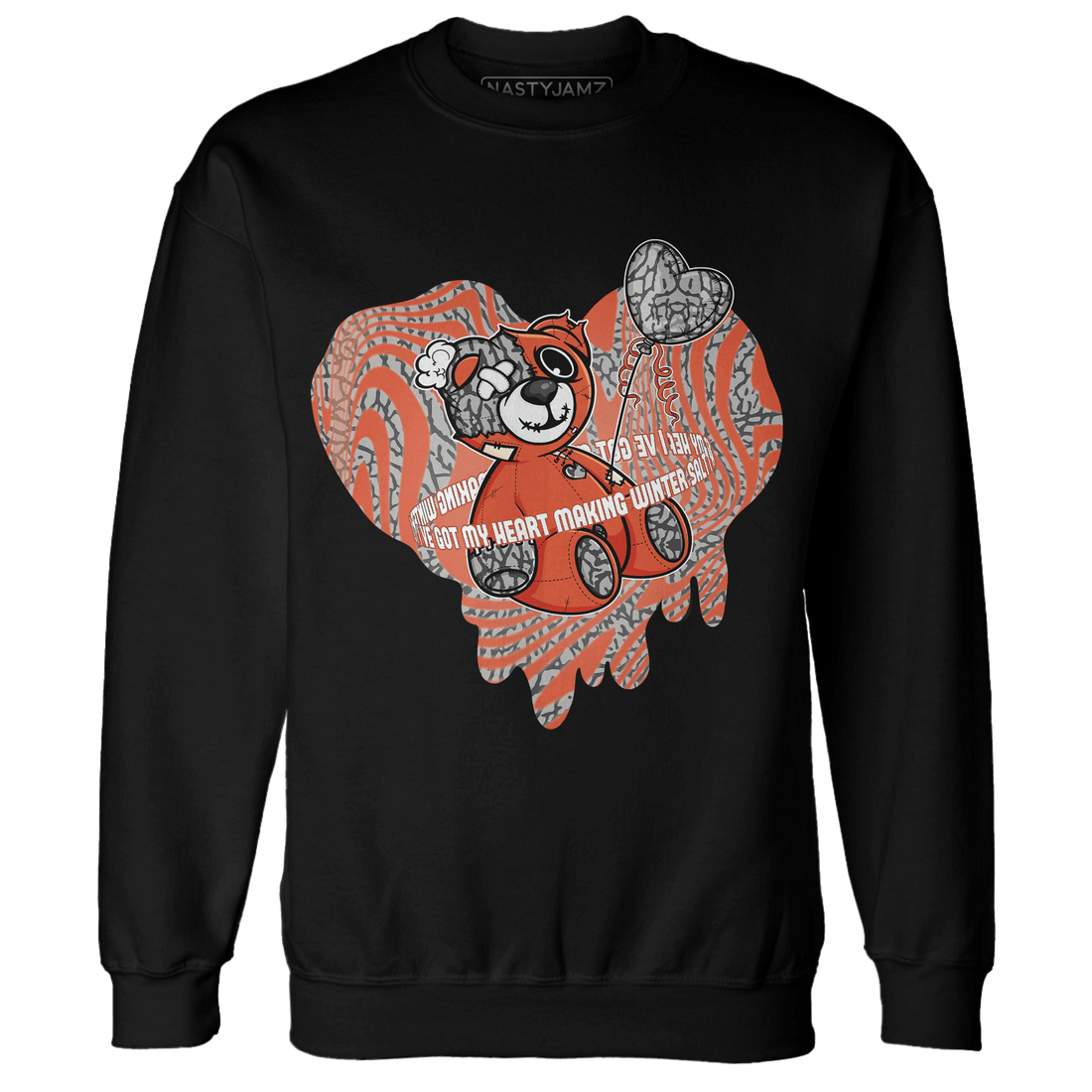 Georgia Peach 3s Sweatshirt Match BER Winter - NastyJamz