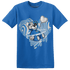 Industrial Blue 4s T Shirt Match BER Winter - NastyJamz
