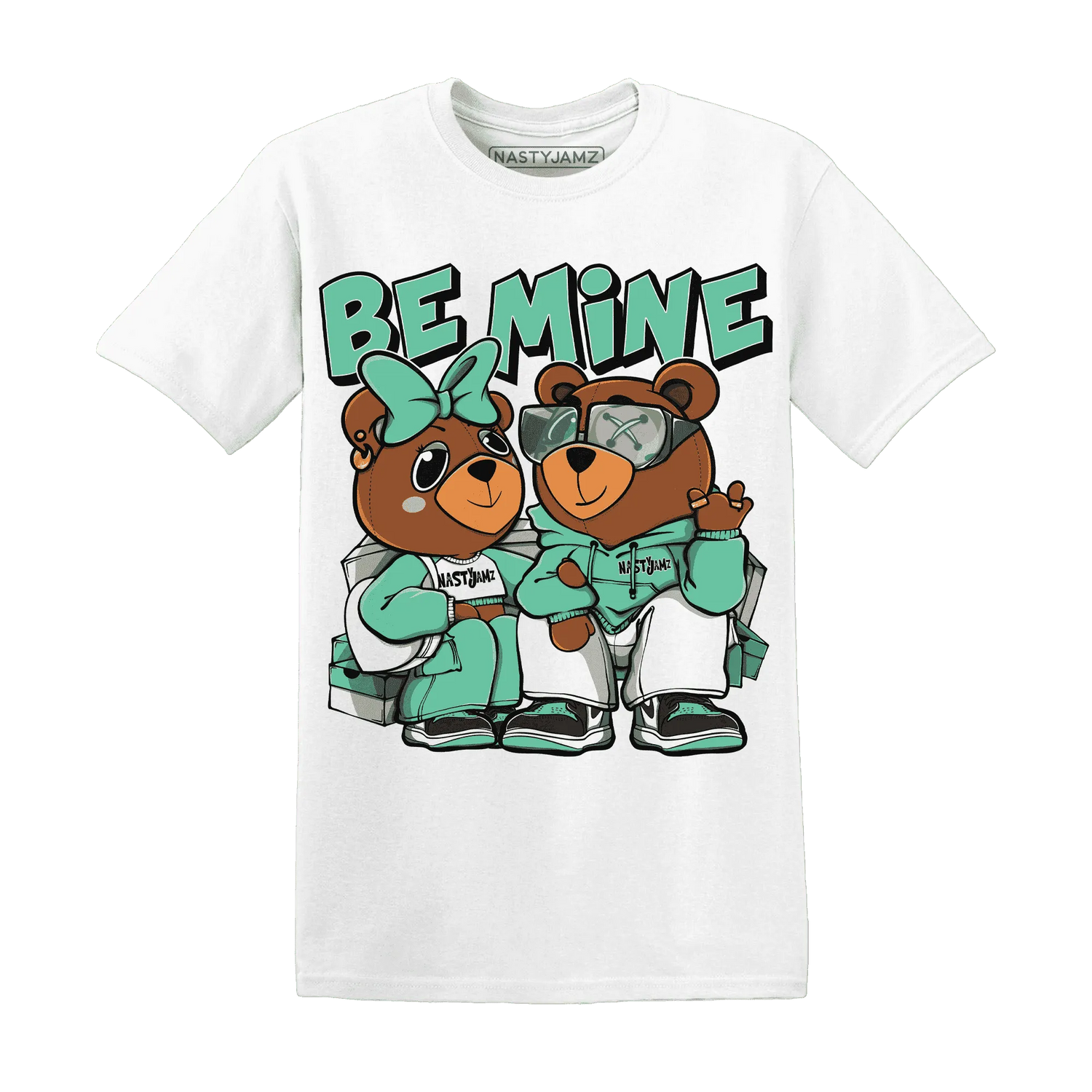 High-OG-Green-Glow-1s-T-Shirt-Match-Be-Mine-BER