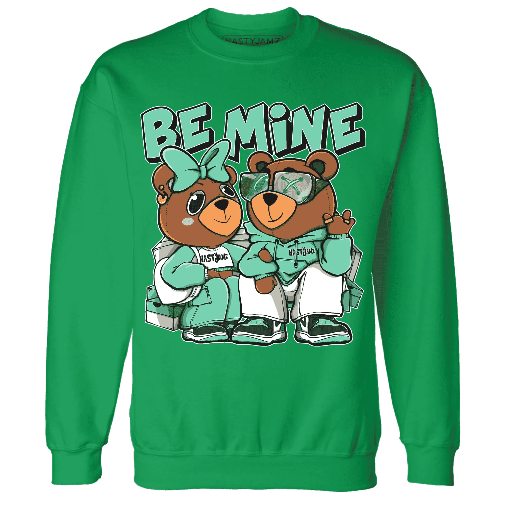 High-OG-Green-Glow-1s-Sweatshirt-Match-Be-Mine-BER