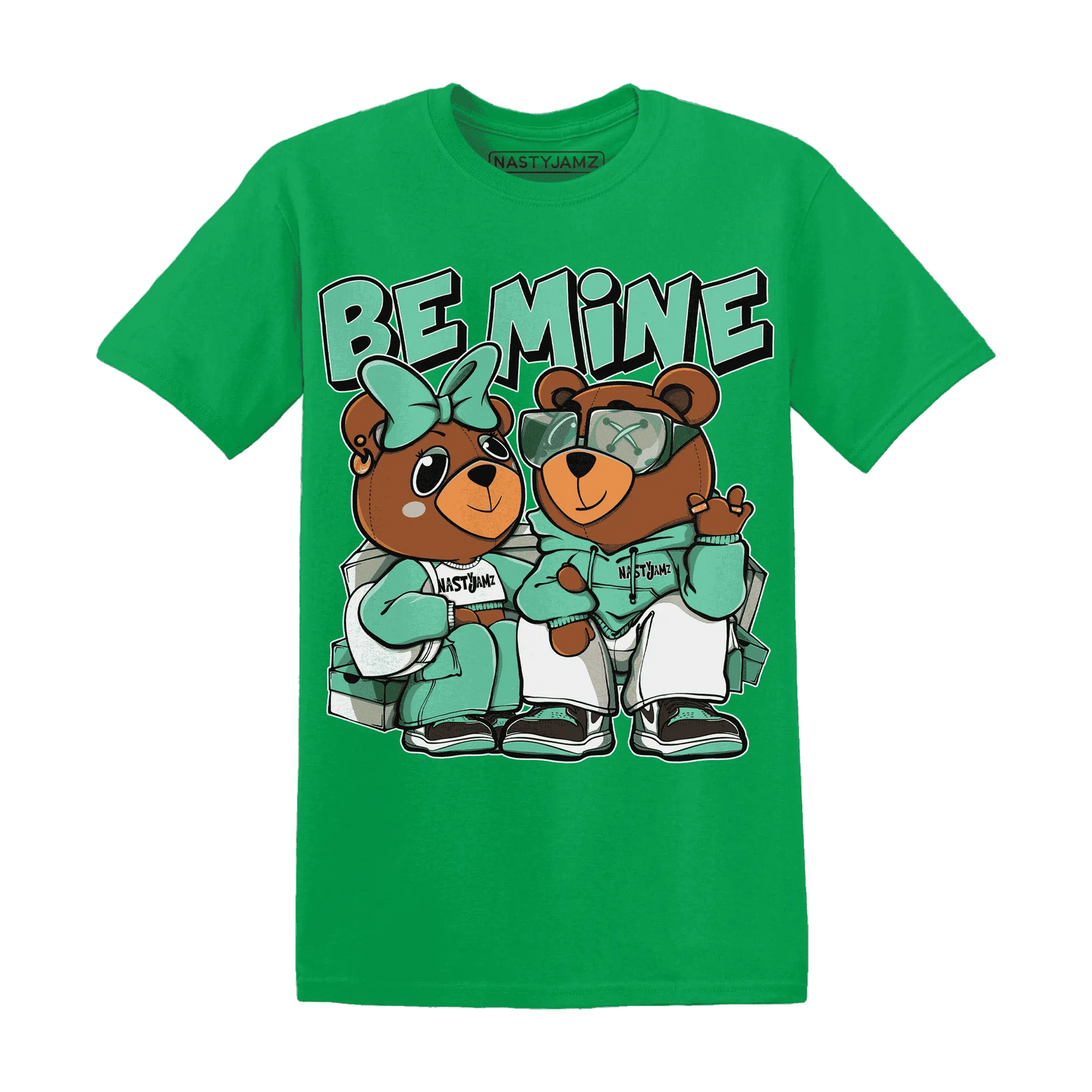 High-OG-Green-Glow-1s-T-Shirt-Match-Be-Mine-BER
