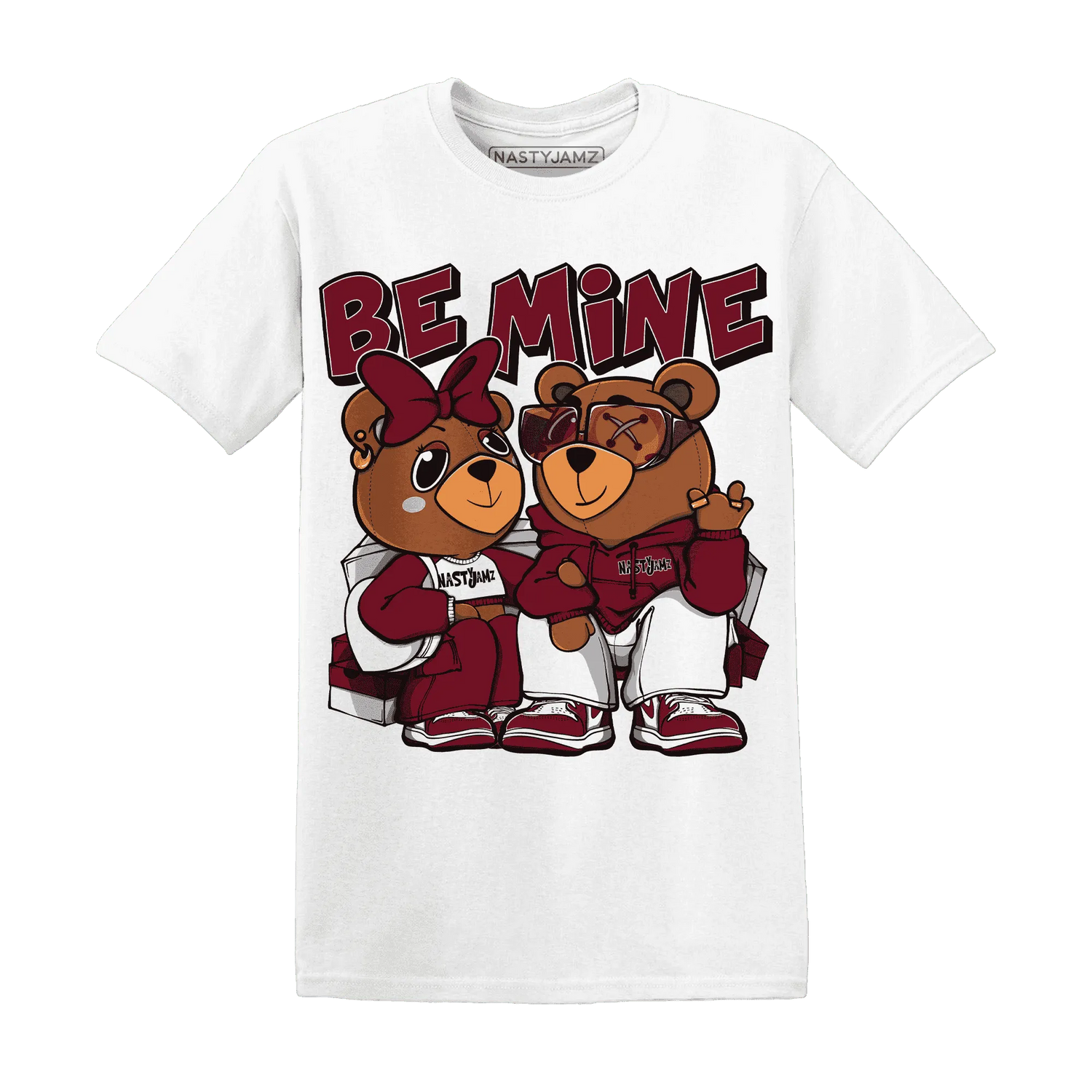 High-White-Team-Red-1s-T-Shirt-Match-Be-Mine-BER