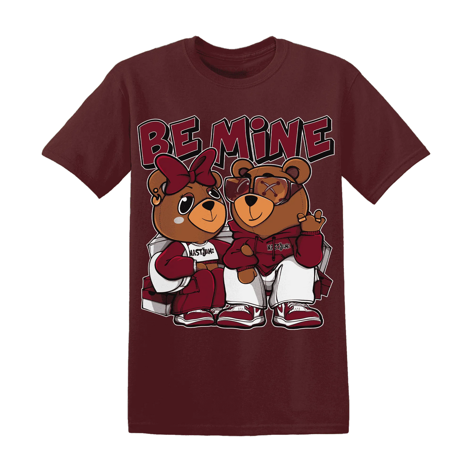 High-White-Team-Red-1s-T-Shirt-Match-Be-Mine-BER