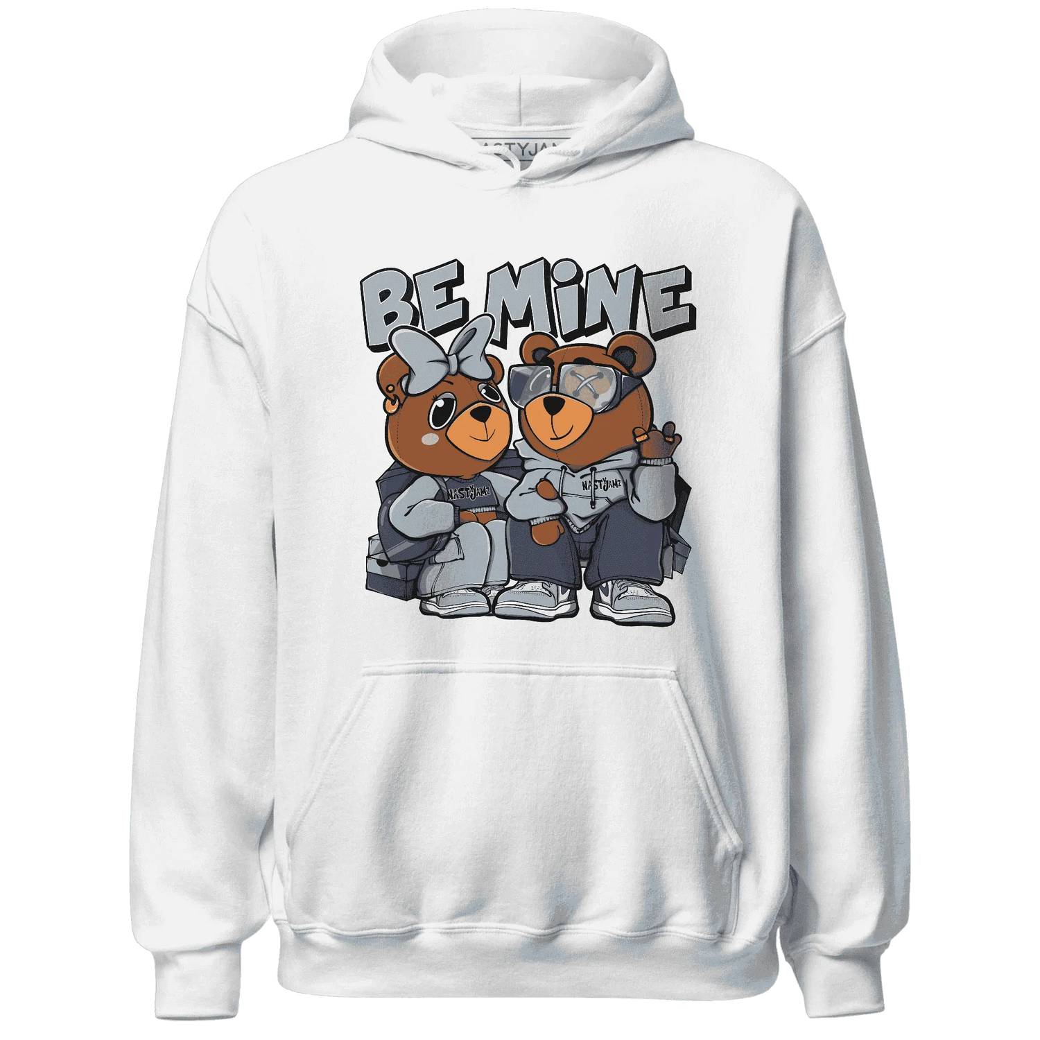 Mid-Diffused-Blue-Grey-1s-Hoodie-Match-Be-Mine-BER