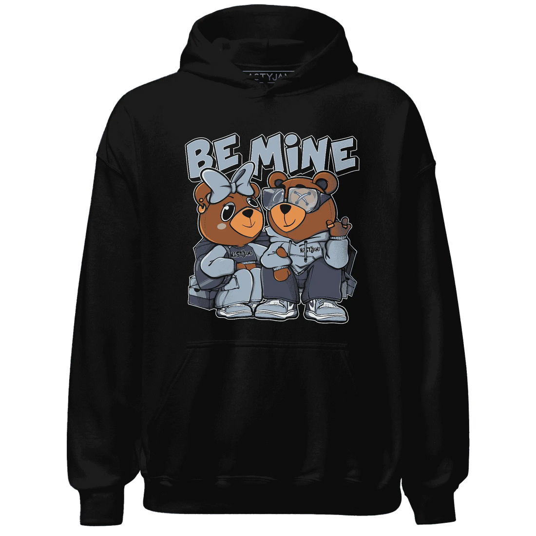 Mid-Diffused-Blue-Grey-1s-Hoodie-Match-Be-Mine-BER