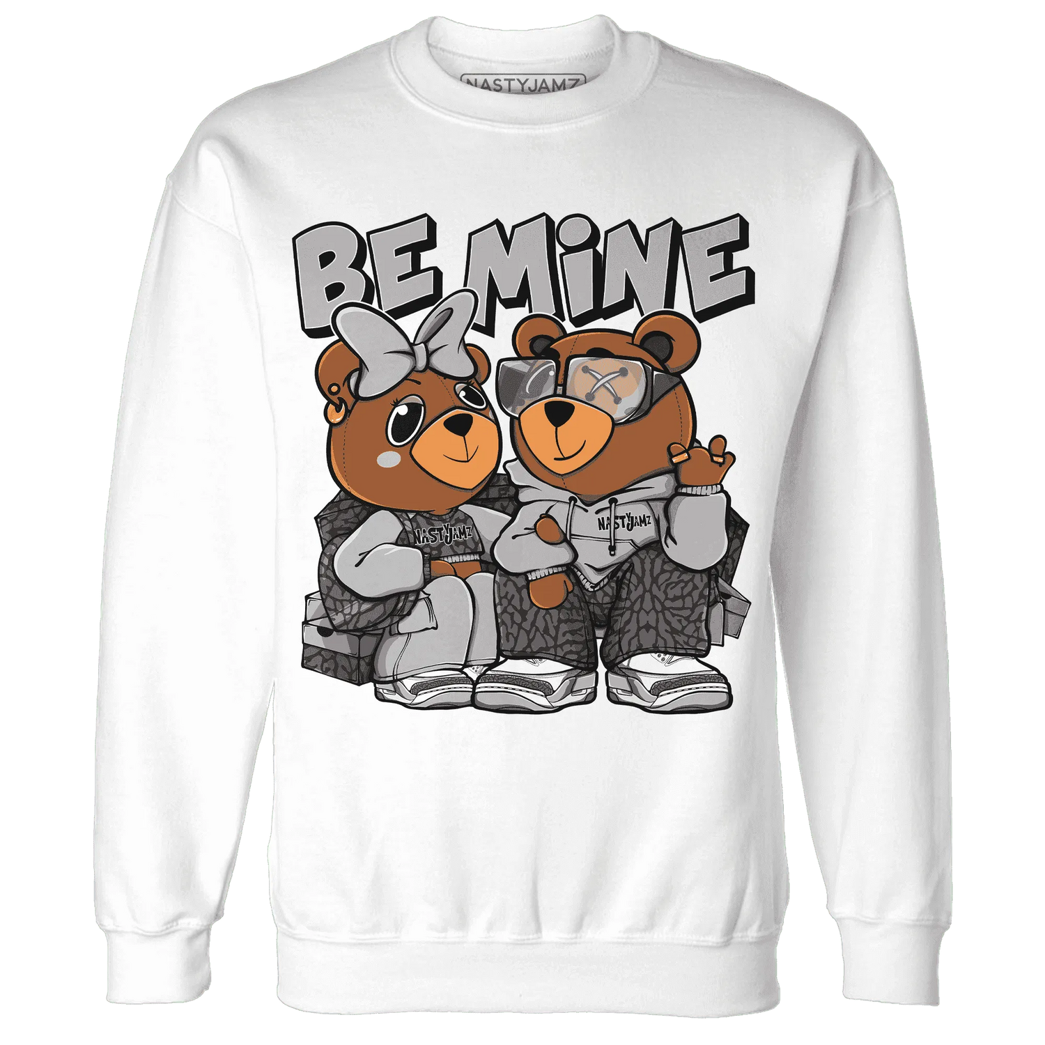 Cement-Grey-3s-Sweatshirt-Match-Be-Mine-BER
