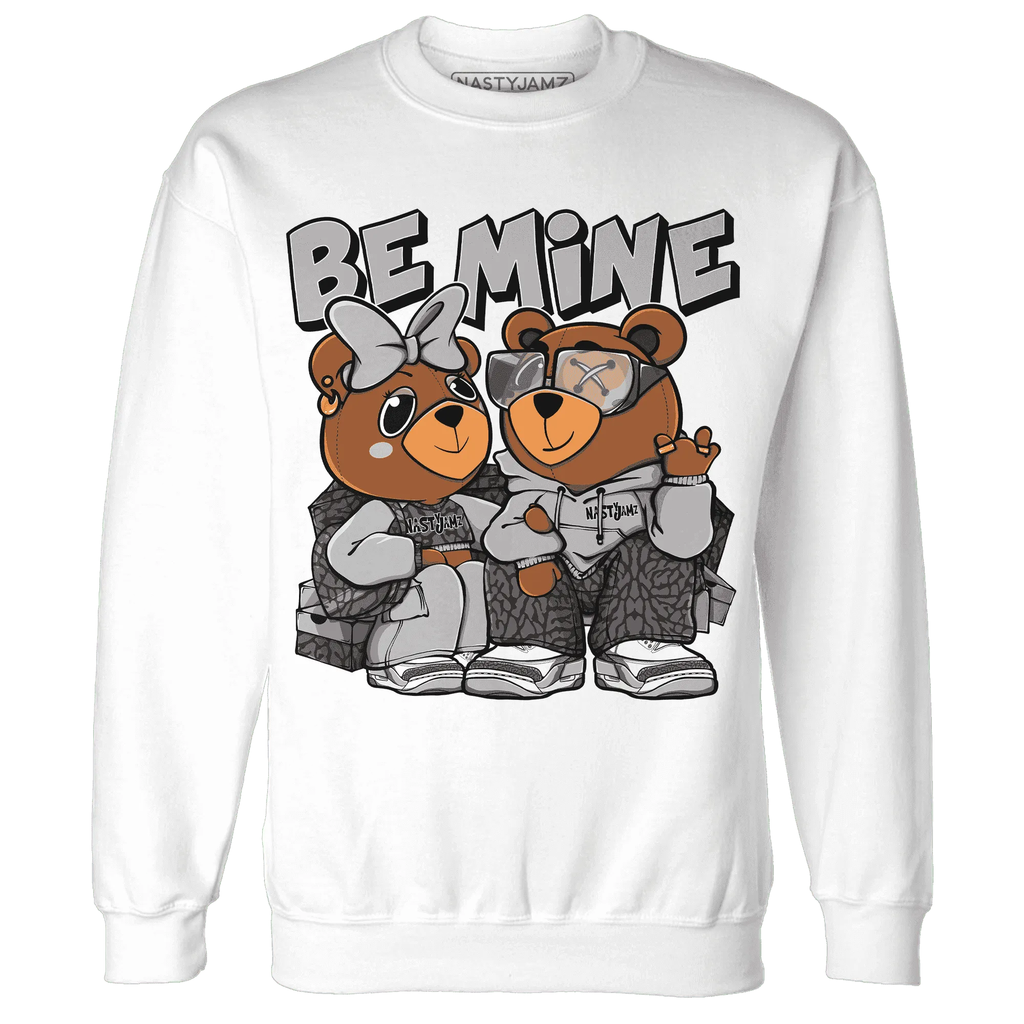 Cement-Grey-3s-Sweatshirt-Match-Be-Mine-BER