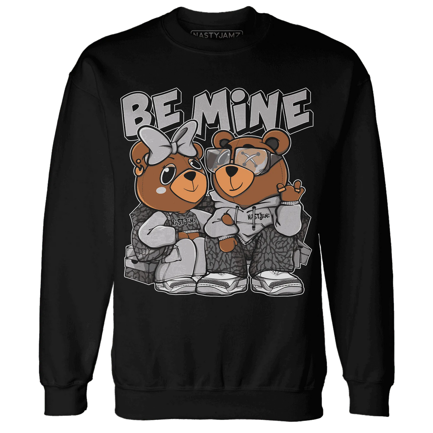 Cement-Grey-3s-Sweatshirt-Match-Be-Mine-BER