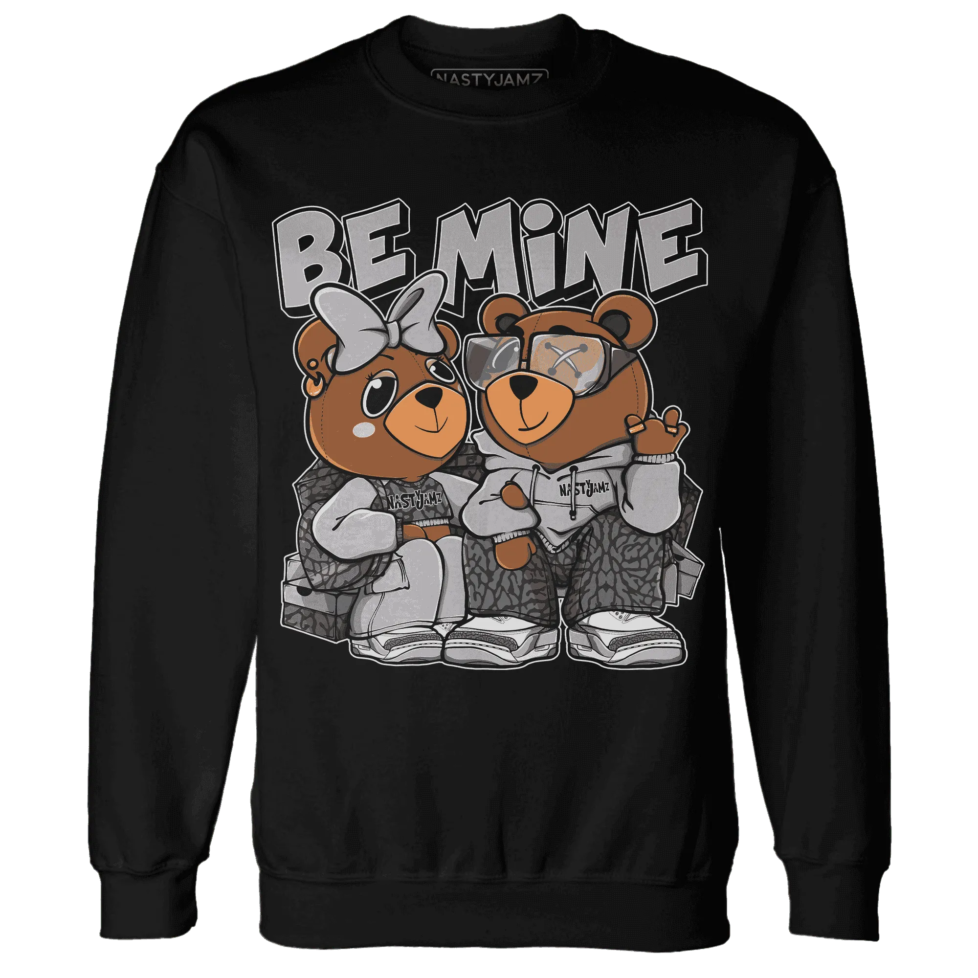 Cement-Grey-3s-Sweatshirt-Match-Be-Mine-BER