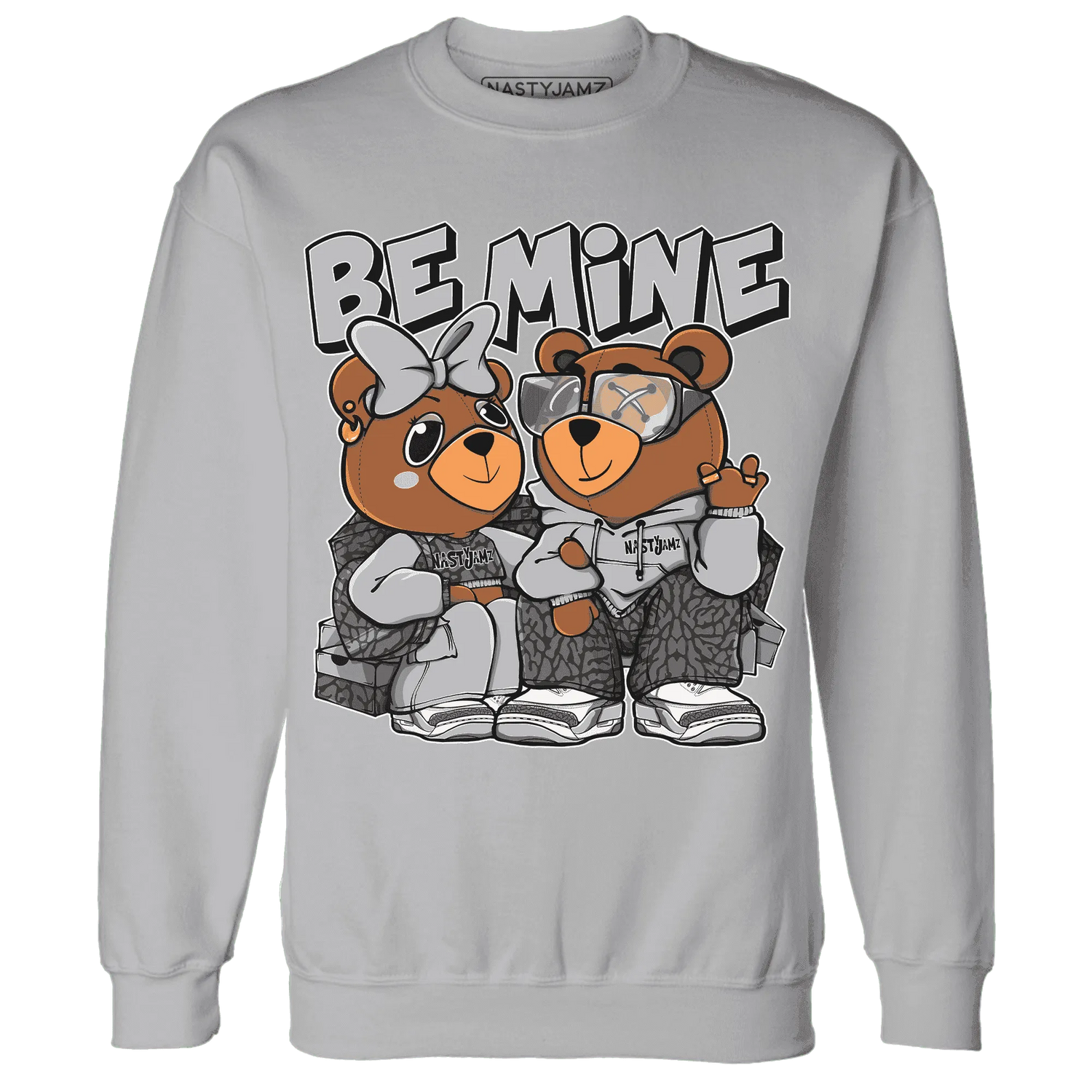 Cement-Grey-3s-Sweatshirt-Match-Be-Mine-BER