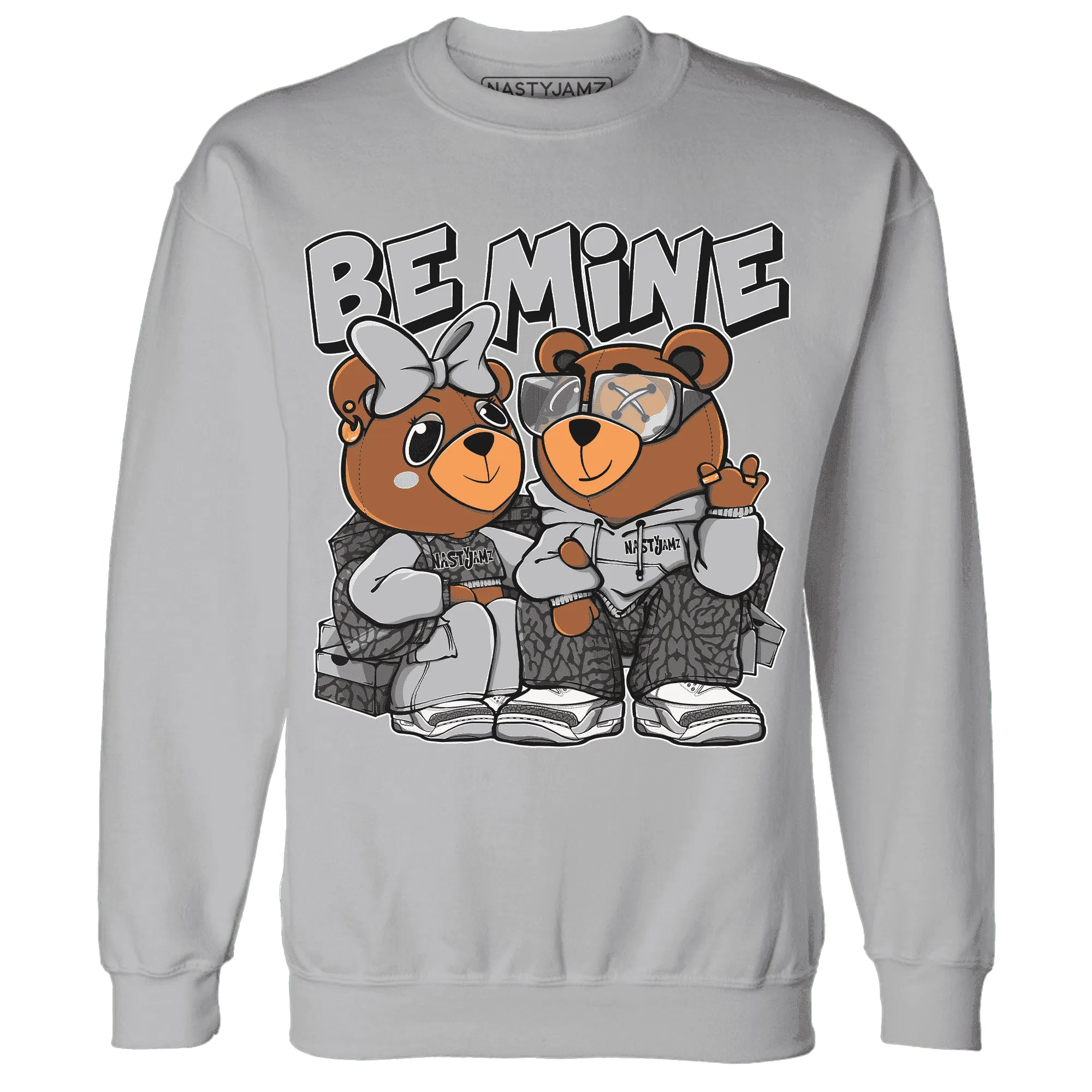 Cement-Grey-3s-Sweatshirt-Match-Be-Mine-BER