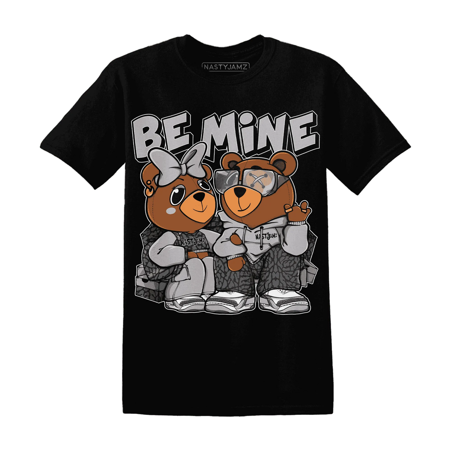Cement-Grey-3s-T-Shirt-Match-Be-Mine-BER