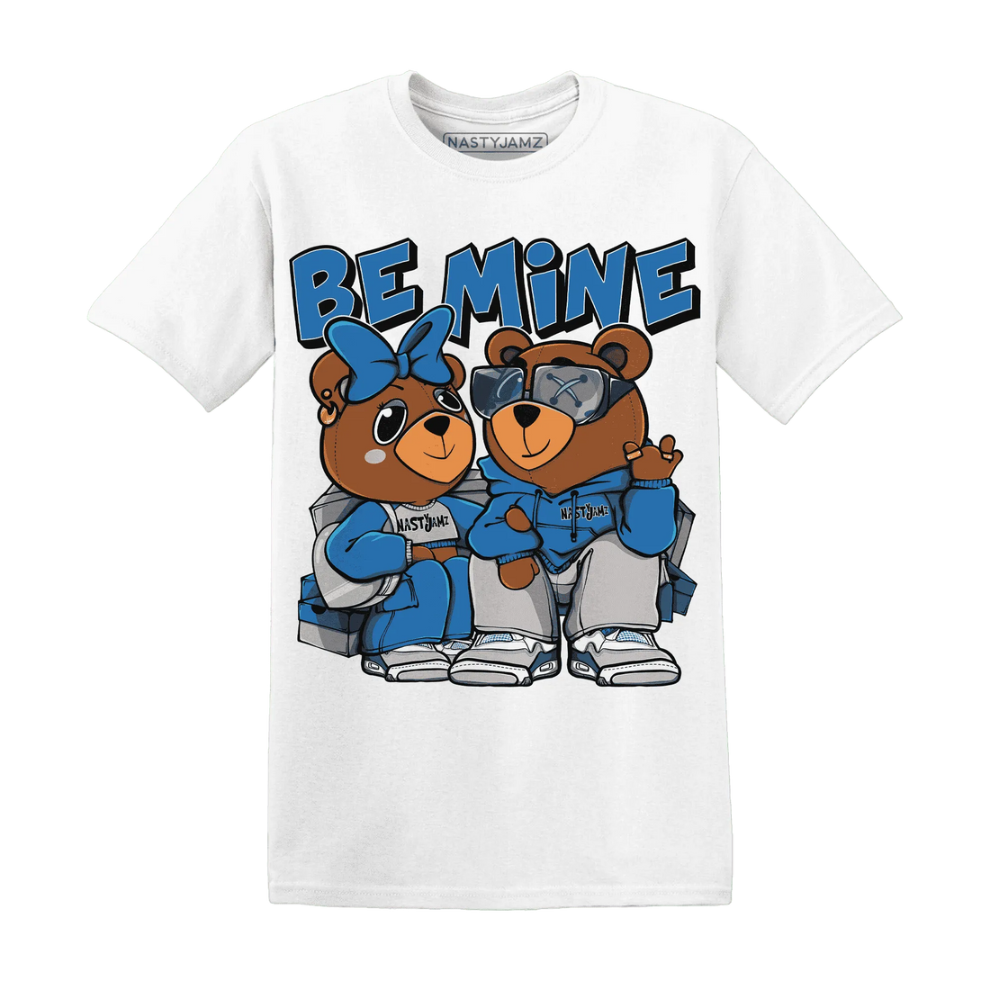 Industrial-Blue-4s-T-Shirt-Match-Be-Mine-BER