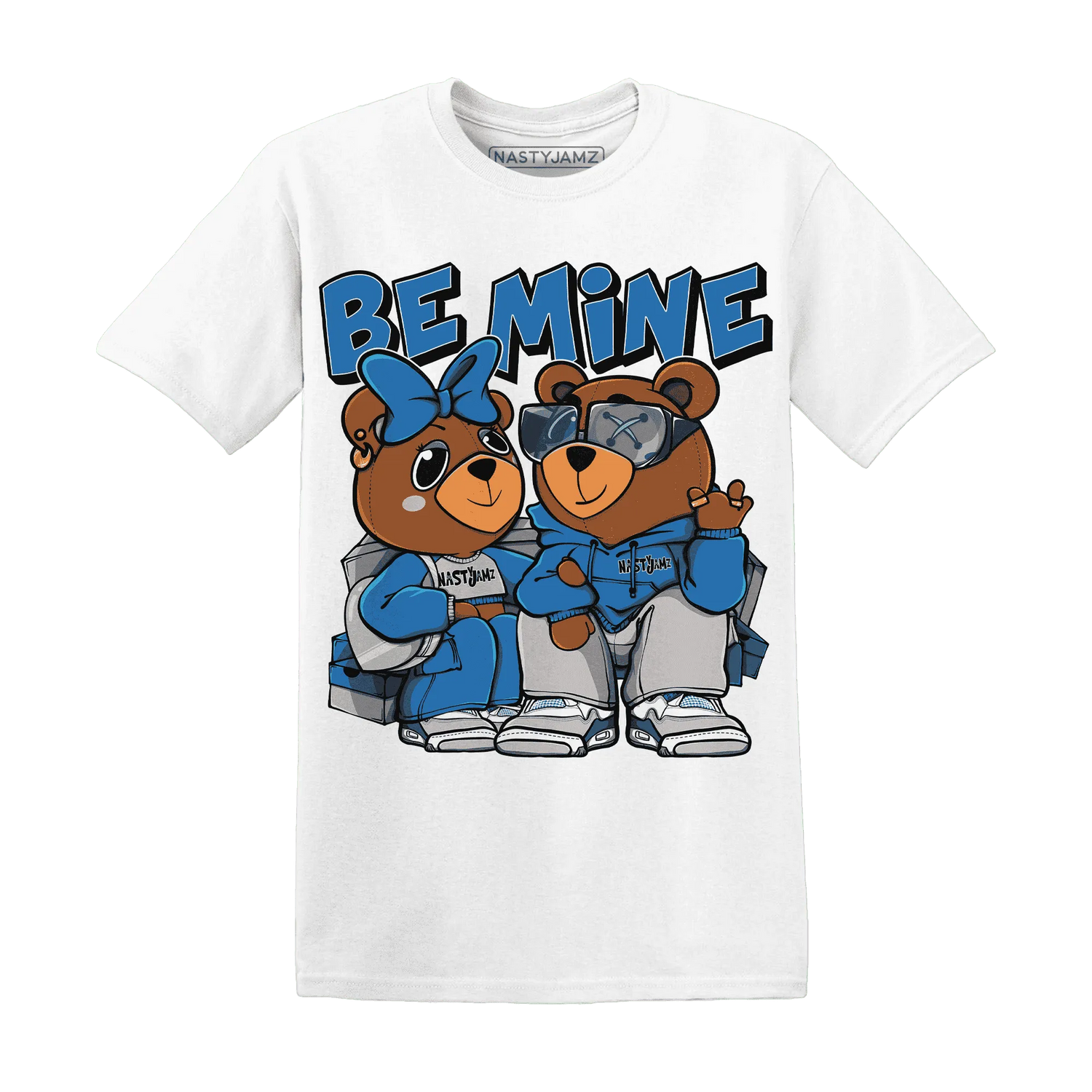Industrial-Blue-4s-T-Shirt-Match-Be-Mine-BER