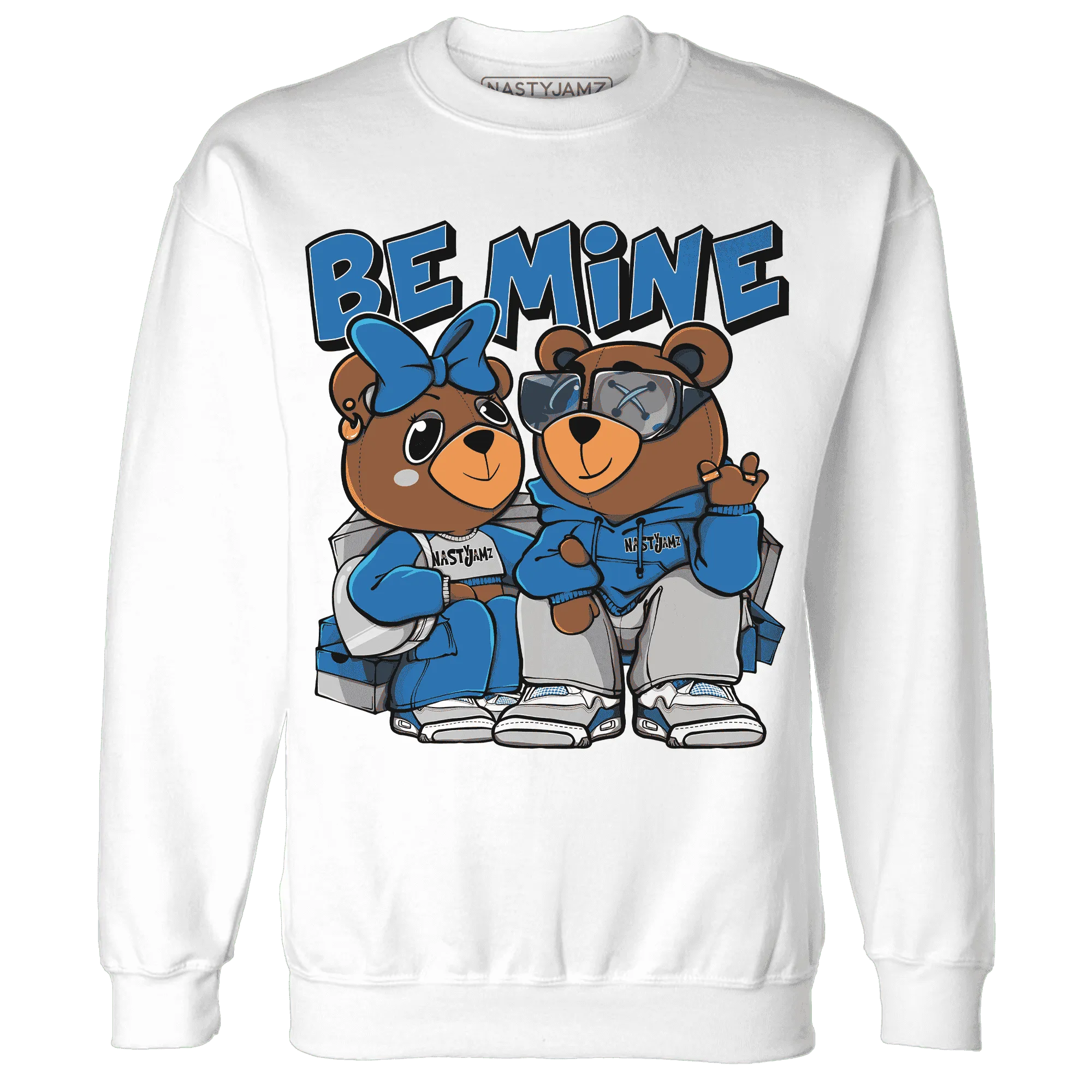 Industrial-Blue-4s-Sweatshirt-Match-Be-Mine-BER
