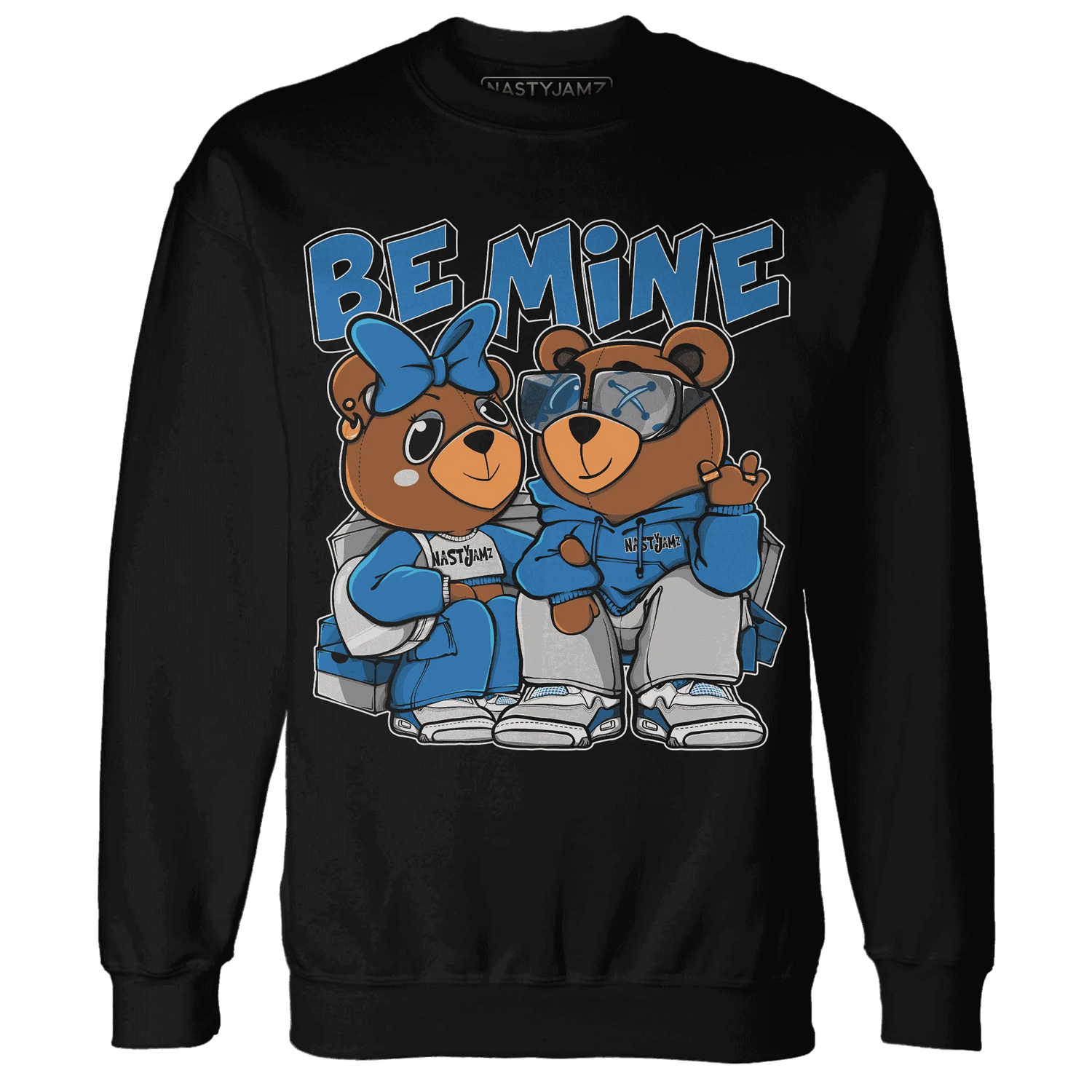 Industrial-Blue-4s-Sweatshirt-Match-Be-Mine-BER