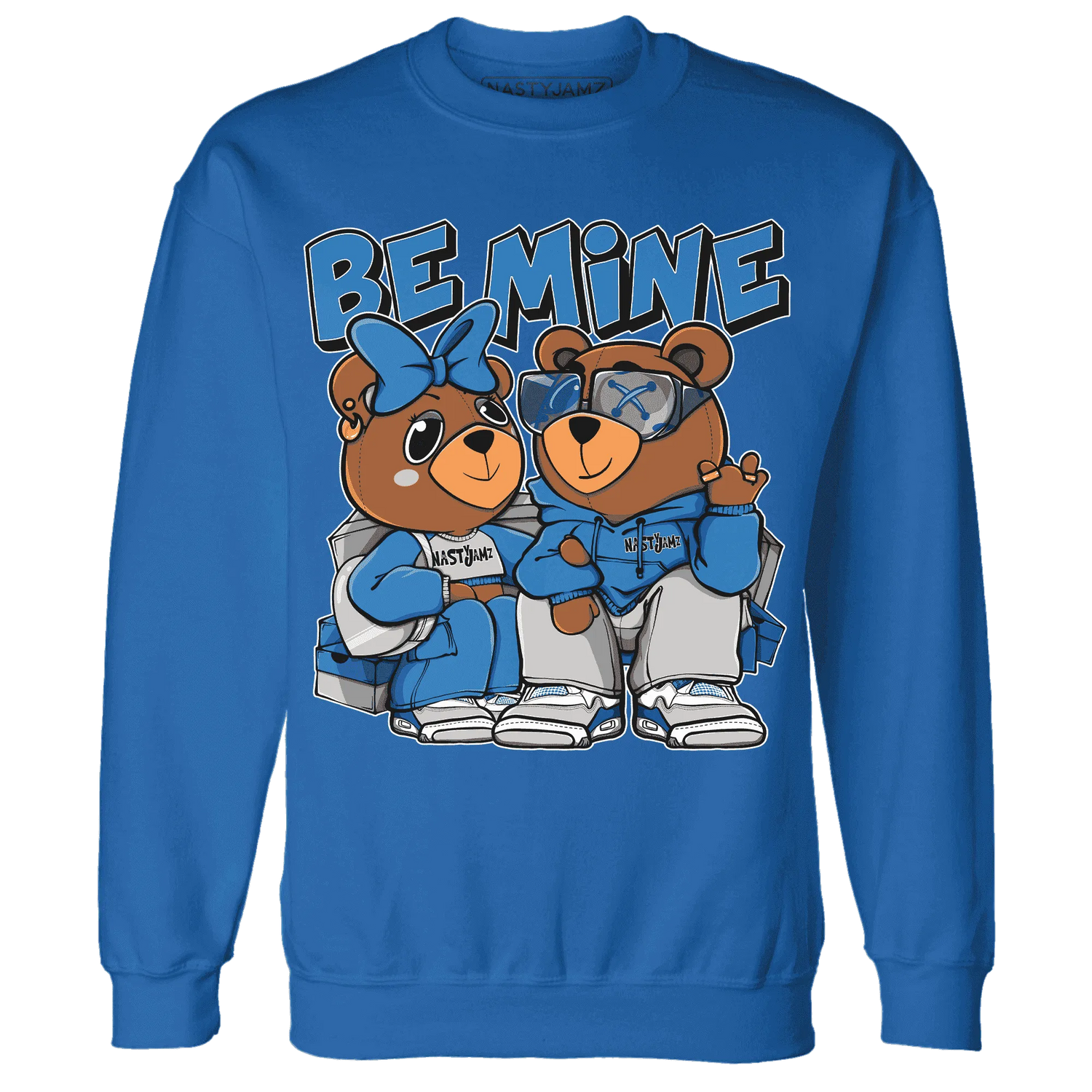 Industrial-Blue-4s-Sweatshirt-Match-Be-Mine-BER
