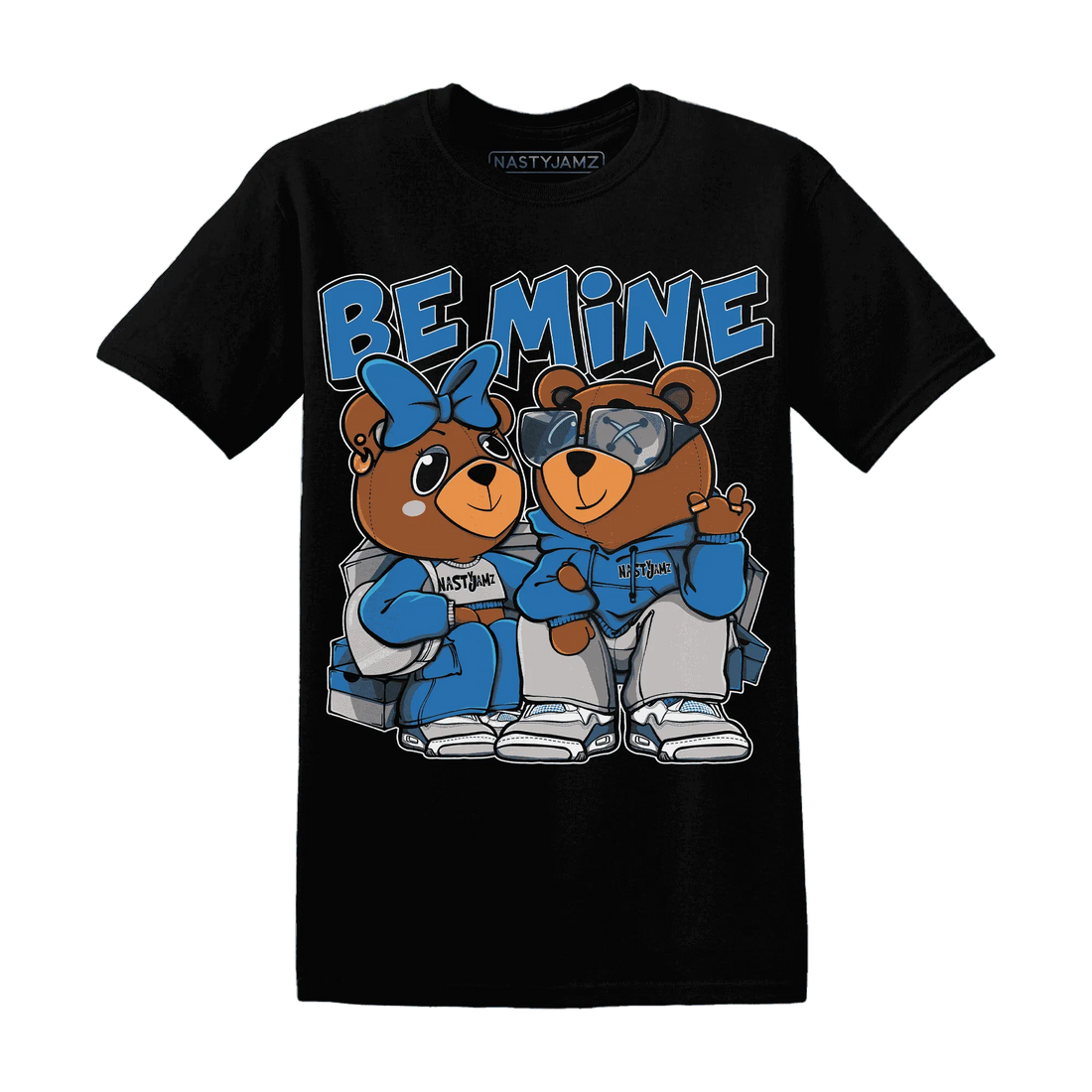 Industrial-Blue-4s-T-Shirt-Match-Be-Mine-BER