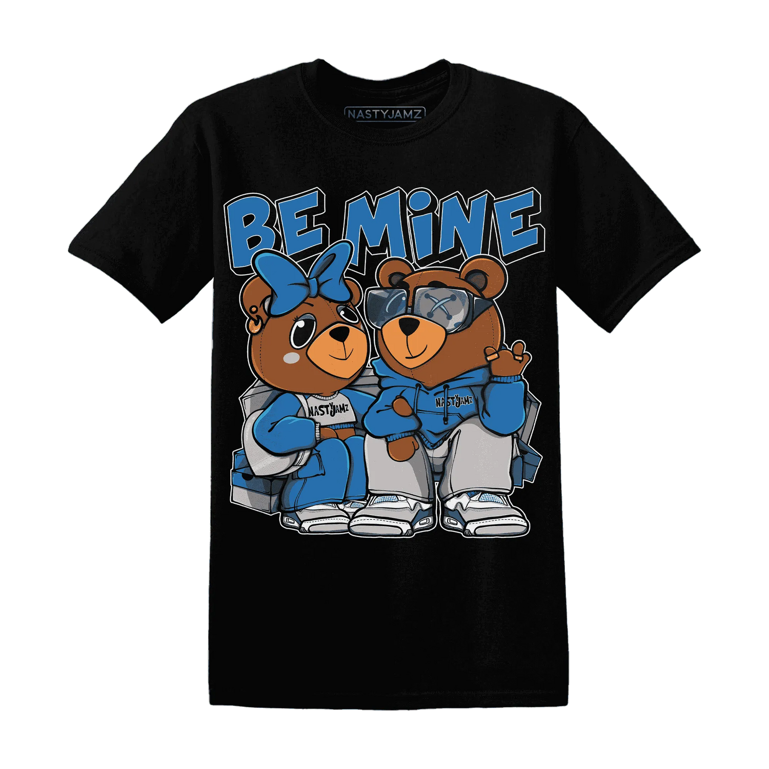 Industrial-Blue-4s-T-Shirt-Match-Be-Mine-BER