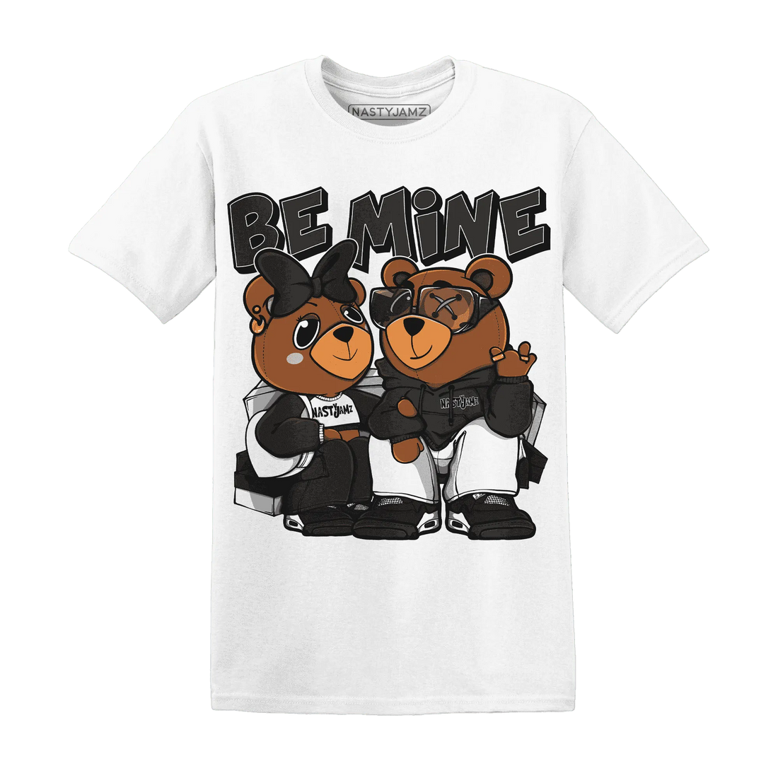 White-Thunder-4s-T-Shirt-Match-Be-Mine-BER