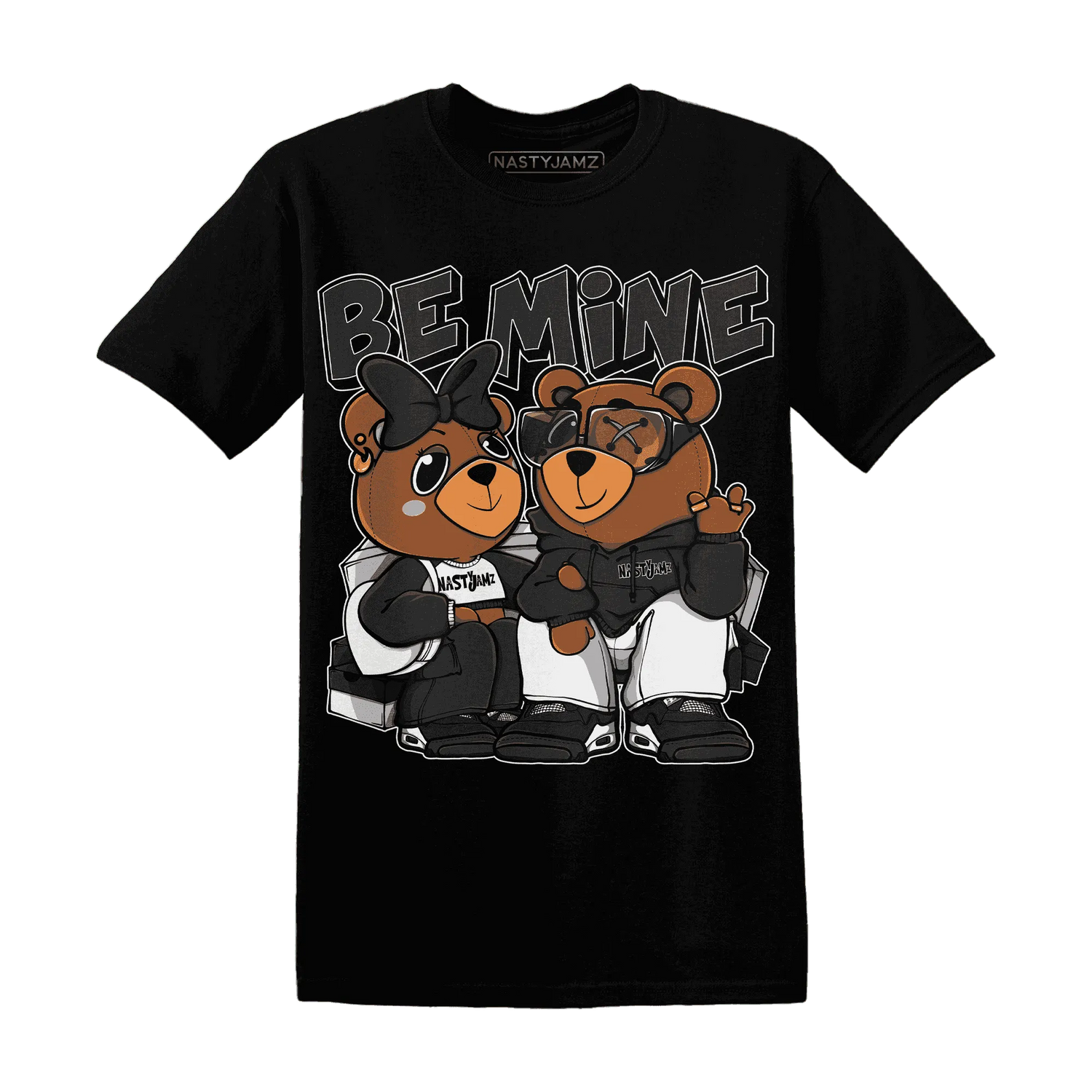 White-Thunder-4s-T-Shirt-Match-Be-Mine-BER
