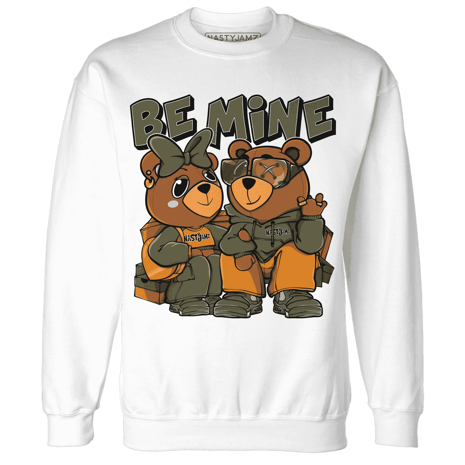 Olive-5s-Sweatshirt-Match-Be-Mine-BER