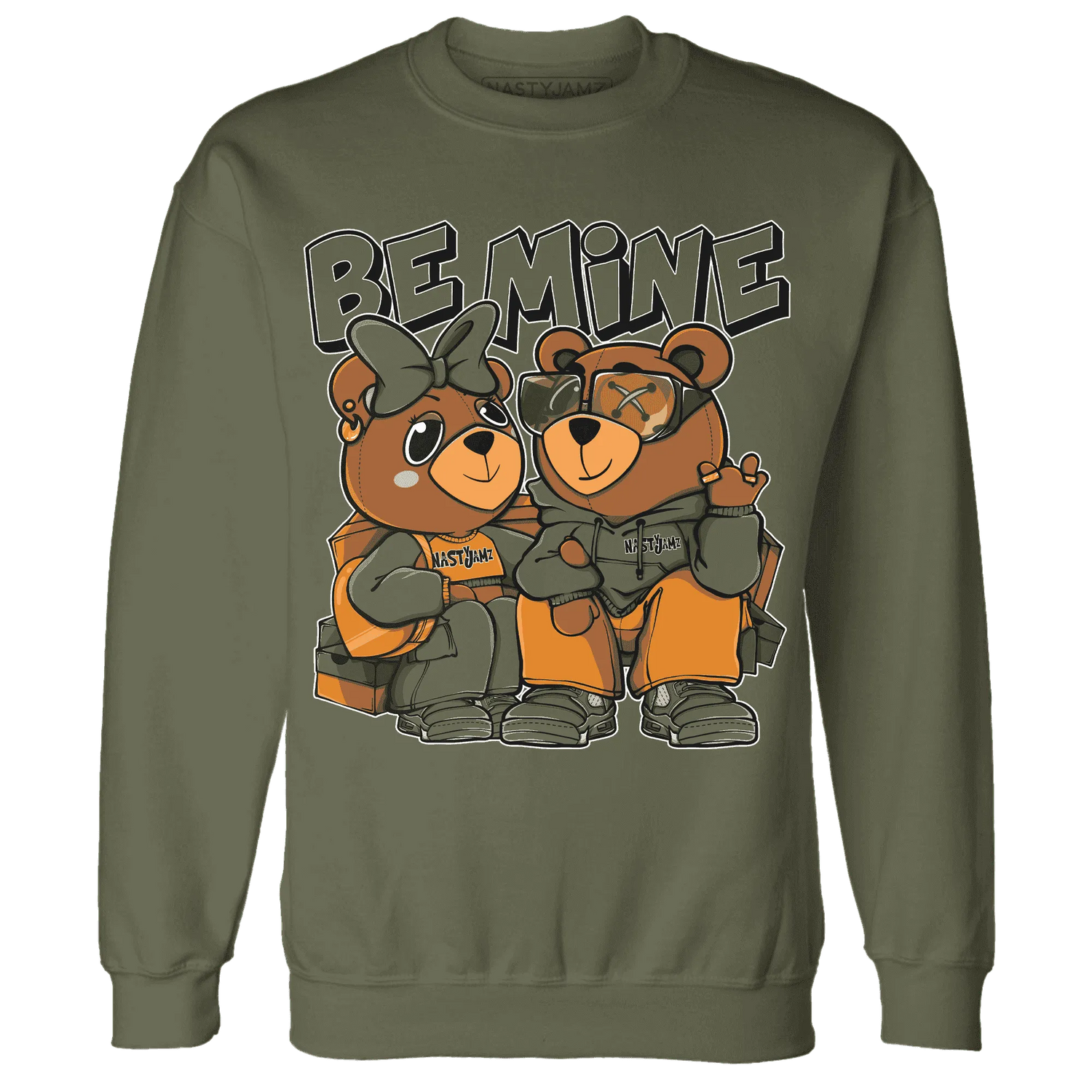 Olive-5s-Sweatshirt-Match-Be-Mine-BER