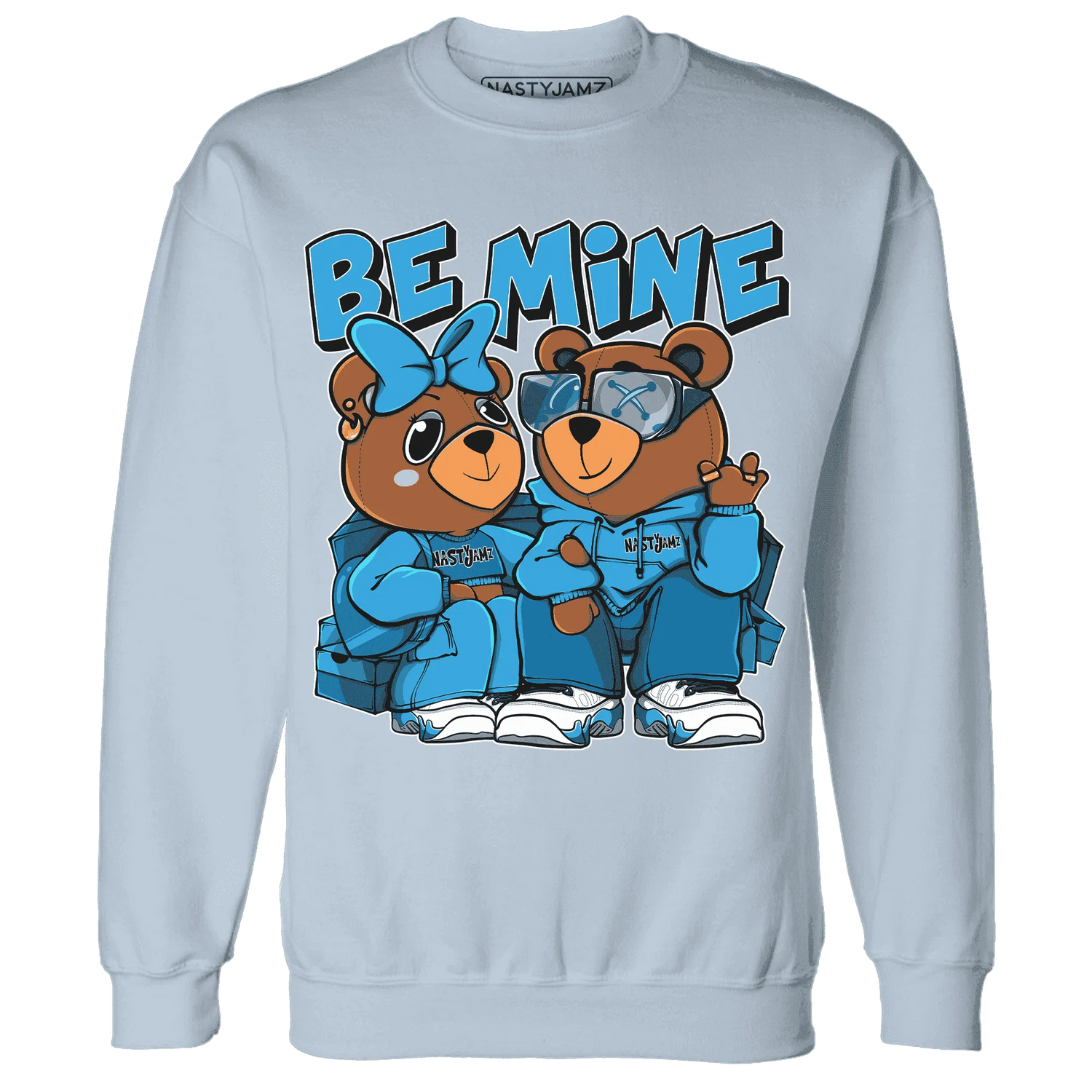 Powder-Blue-9s-Sweatshirt-Match-Be-Mine-BER