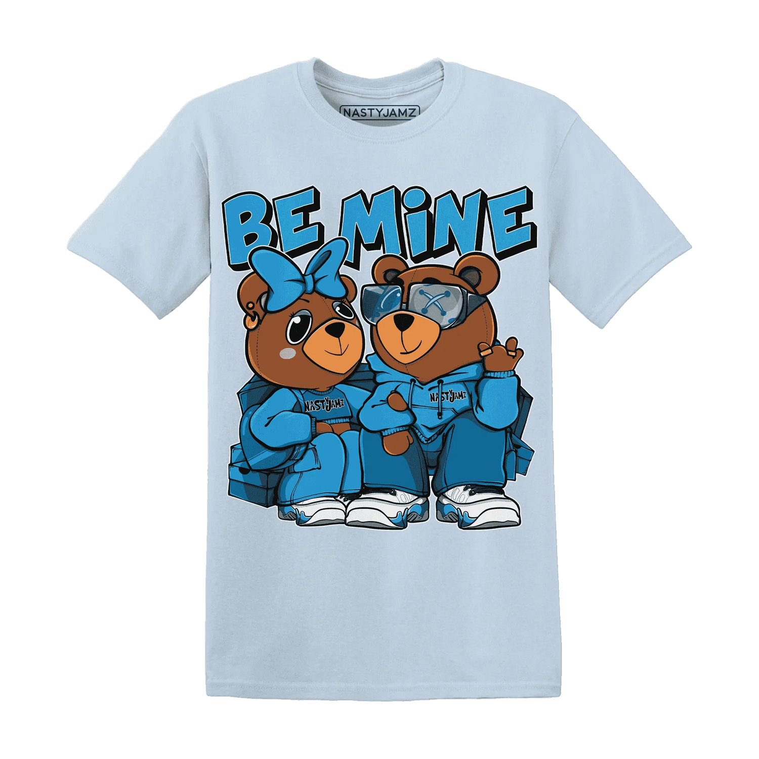 Powder-Blue-9s-T-Shirt-Match-Be-Mine-BER
