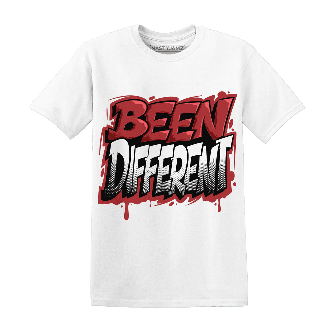 Black-Toe-Reimagined-Red-White-1s-T-Shirt-Match-Become-Different
