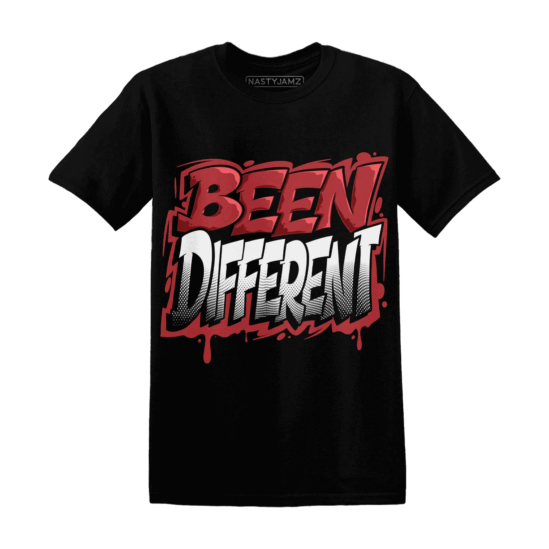 Black-Toe-Reimagined-Red-White-1s-T-Shirt-Match-Become-Different