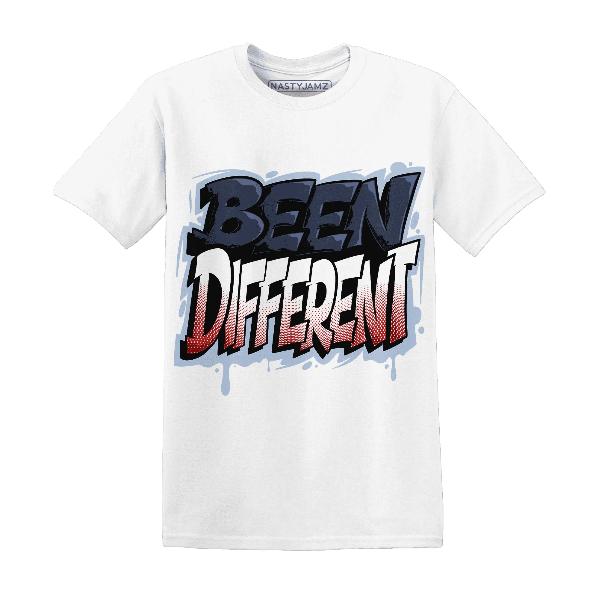 White-Navy-6s-T-Shirt-Match-Become-Different