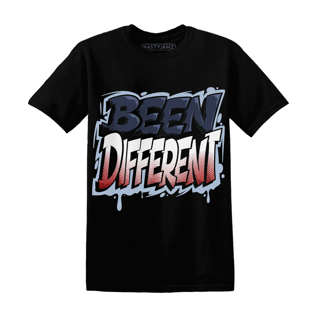 White-Navy-6s-T-Shirt-Match-Become-Different