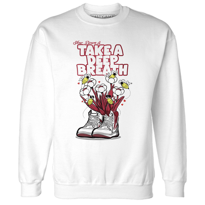 High 85 Metallic Burgundy 1s Sweatshirt Match Bee Sneaker - NastyJamz