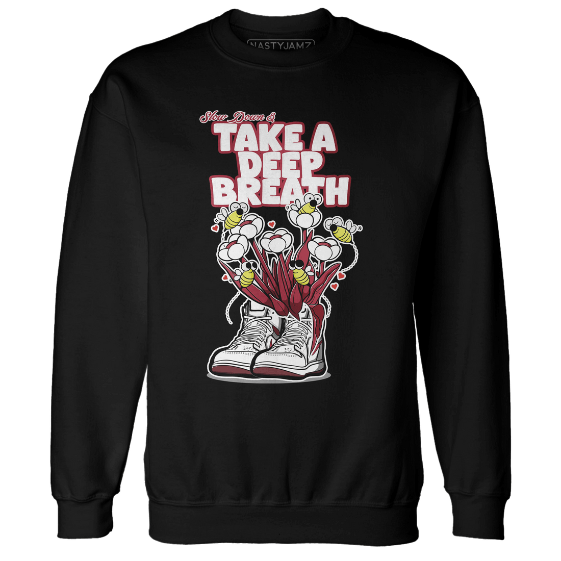 High 85 Metallic Burgundy 1s Sweatshirt Match Bee Sneaker - NastyJamz