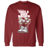 High 85 Metallic Burgundy 1s Sweatshirt Match Bee Sneaker - NastyJamz