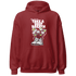 High 85 Metallic Burgundy 1s Hoodie Match Bee Sneaker - NastyJamz